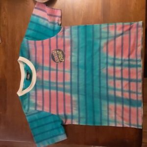 New Rare Santa Cruz Striped Shirt